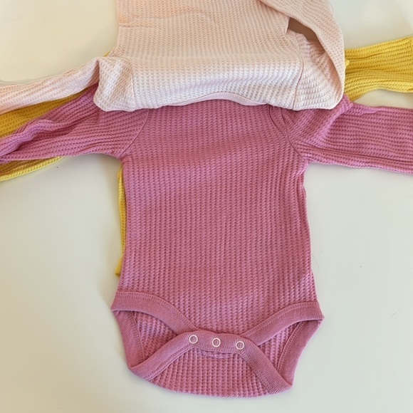 Cloud Island 3-Pack Long Sleeve Bodysuits/Onesies - Picture 3 of 7